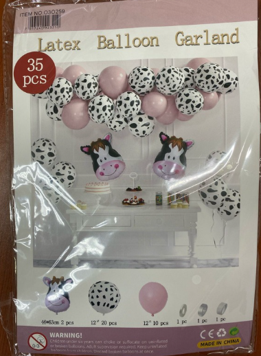 BOUQUET GLOBOS VACA LOLA (35PCS)