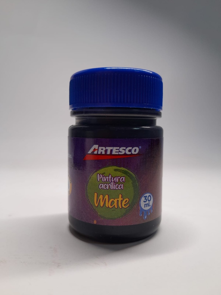 PINTURA ACRILICA MATTE 30ML NEGRO ARTESCO
