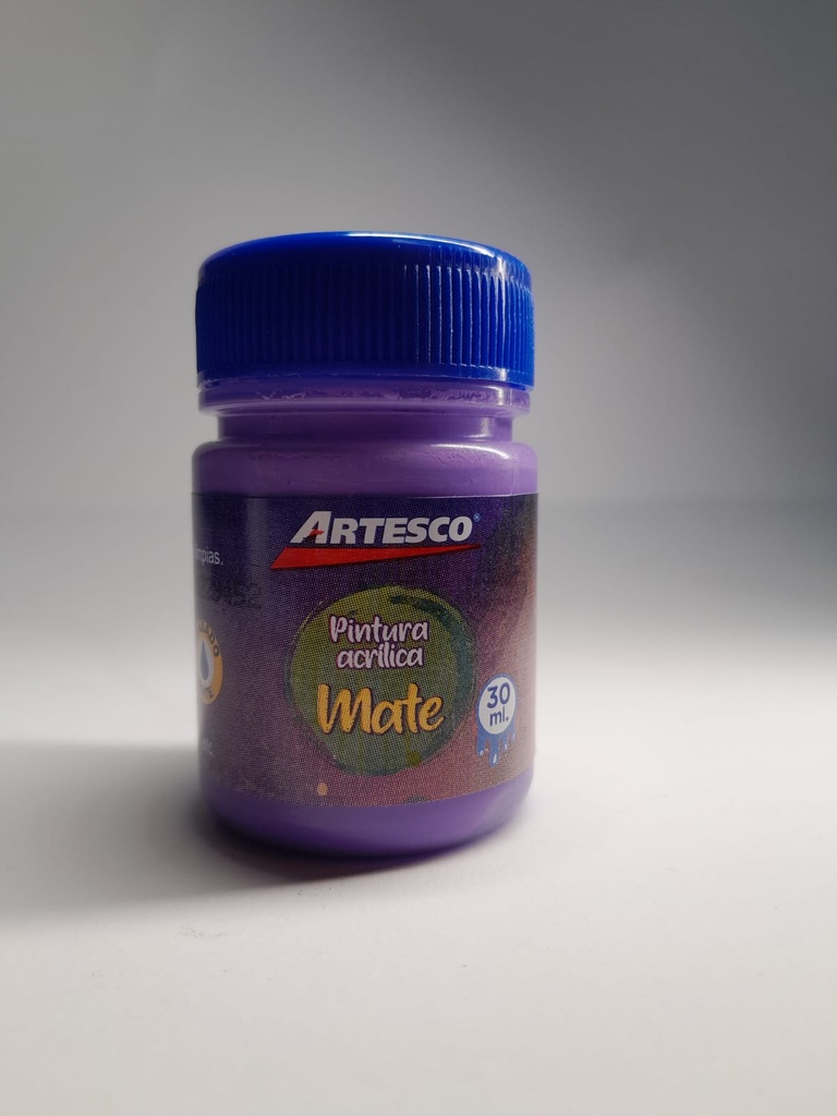 PINTURA ACRILICA MATTE 30ML MORADO ARTESCO