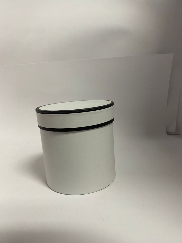 CAJA CILINDRICA BLANCA