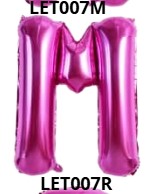 GLOBO LETRA M 16 PULGADAS ROSADO