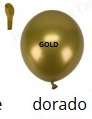 Globos Metalicos 50 piezas/bolsa 12" DORADO