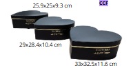 Set 3 cajas corazón