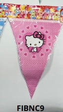 Banners de cumpleaños 1 pieza 20x28.5cm HELLO KITTY