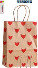 BOLSAS DE REGALO KRAFT PEQUEÑAS 20 PIEZAS/BOLSA 21x15x8cm