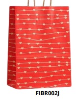 BOLSAS DE REGALO KRAFT MEDIANAS 20 PIEZAS/BOLSA 27x21x11cm