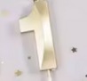 CANDELAS DORADO DE NUMEROS 7cm