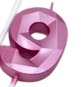 CANDELAS ROSADO DE NUMEROS 7cm