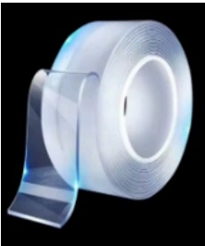 PEGADOBLE TRANSPARENTE 3cm ancho / 5metros