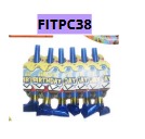 Trompetitas para cumpleaños 6 Piezas 7x12cm