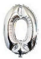 Globos Plateados Números de 32 pulgadas