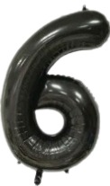 Globos Negro Números de 32 pulgadas
