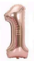 Globos Rose Gold Números de 40 pulgadas