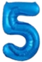 Globos Azúl Números de 16 pulgadas