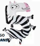 Globos de Animales Números de 16 pulgadas