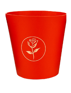 [TF-8620] CAJA REDONDA P/FLOR ROJA