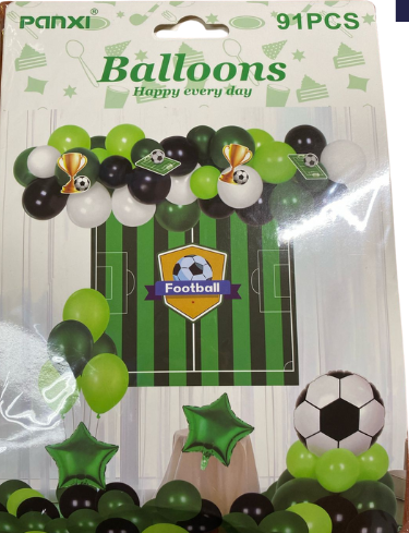 [03X1539] BOUQUET DE GLOBOS FUTBOL