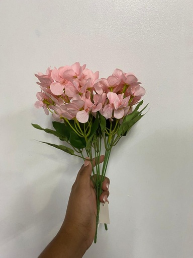[TF-6996] RAMO DE FLOR MINI HORTENCIA ROSADA