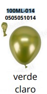 [100ML-014] Globos Metalicos 100 piezas/bolsa 5"