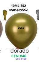 [10ML-352] Globos Metalicos 50 piezas/bolsa 18"