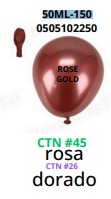 [50ML-150] Globos Metalicos 50 piezas/bolsa 10"