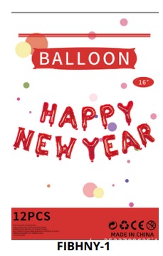 [FIBHNY-1] Globos Letras Happy New Year 16 Pulgadas