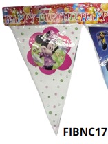 [FIBNC17] Banners de cumpleaños 1 pieza 20x28.5cm MINNIE