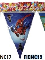 [FIBNC18] Banners de cumpleaños 1 pieza 20x28.5cm