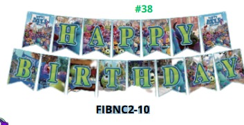 [FIBNC2-10] Banners de Cumpleaños 1 pieza