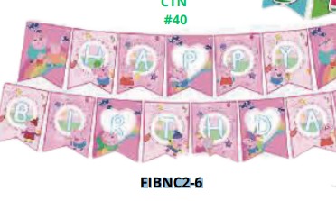 [FIBNC2-6] Banners de Cumpleaños 1 pieza