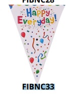 [FIBNC33] Banners de cumpleaños 1 pieza 20x28.5cm