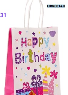 [FIBR001AH] BOLSAS DE REGALO KRAFT PEQUEÑAS 20 PIEZAS/BOLSA 21x15x8cm