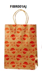 [FIBR001AJ] BOLSAS DE REGALO NAVIDAD KRAFT PEQUEÑAS 20 PIEZAS/BOLSA 21x15x8cm