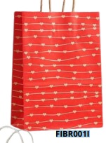 [FIBR001I] BOLSAS DE REGALO KRAFT PEQUEÑAS 20 PIEZAS/BOLSA 21x15x8cm