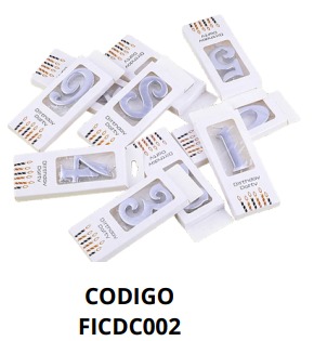 [FICDC002-P9] CANDELAS PLATEADO DE NUMEROS