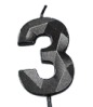 [FICND005-3] CANDELAS NEGRO DE NUMEROS 7cm