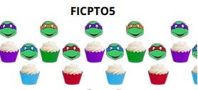 [FICPTO5] Cupcake Topper 12 piezas