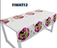 [FIMAT12] Mantel para Mesa 1 Pieza MINNIE BLANCO-ROSA