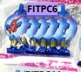 [FITPC6] Trompetitas para cumpleaños 6 piezas