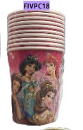 [FIVPC18] Vasitos para Cumpleaños 10 piezas PRINCESAS