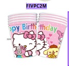 [FIVPC2M] Vasitos para Cumpleaños BOL-14 10 piezas HELLO KITTY
