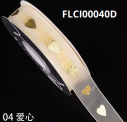 [MU-1059X2] Cintas 2.5 CM X 20 YARDAS corazones solidos