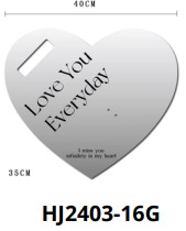 [HJ2403-16G] Empaque Corazón 40x35cm INCLUYE 5 PIEZAS POR COLOR