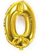 [N32-001G0] Globos Dorado Números de 32 pulgadas