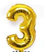 [N40-001G3] Globos Dorado Números de 40 pulgadas