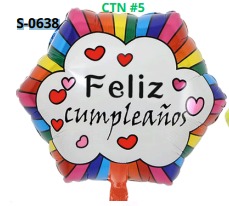 [S-0638] Globos de 18 pulgadas Frases