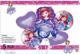 [TZ-K5004] SET GLOBOS 5 PIEZAS