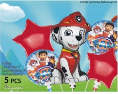 [TZ-K5166] SET GLOBOS 5 PIEZAS