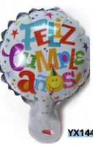 [YX144] Globos de 5 Pulgadas Frase FELIZ CUMPLEAÑOS