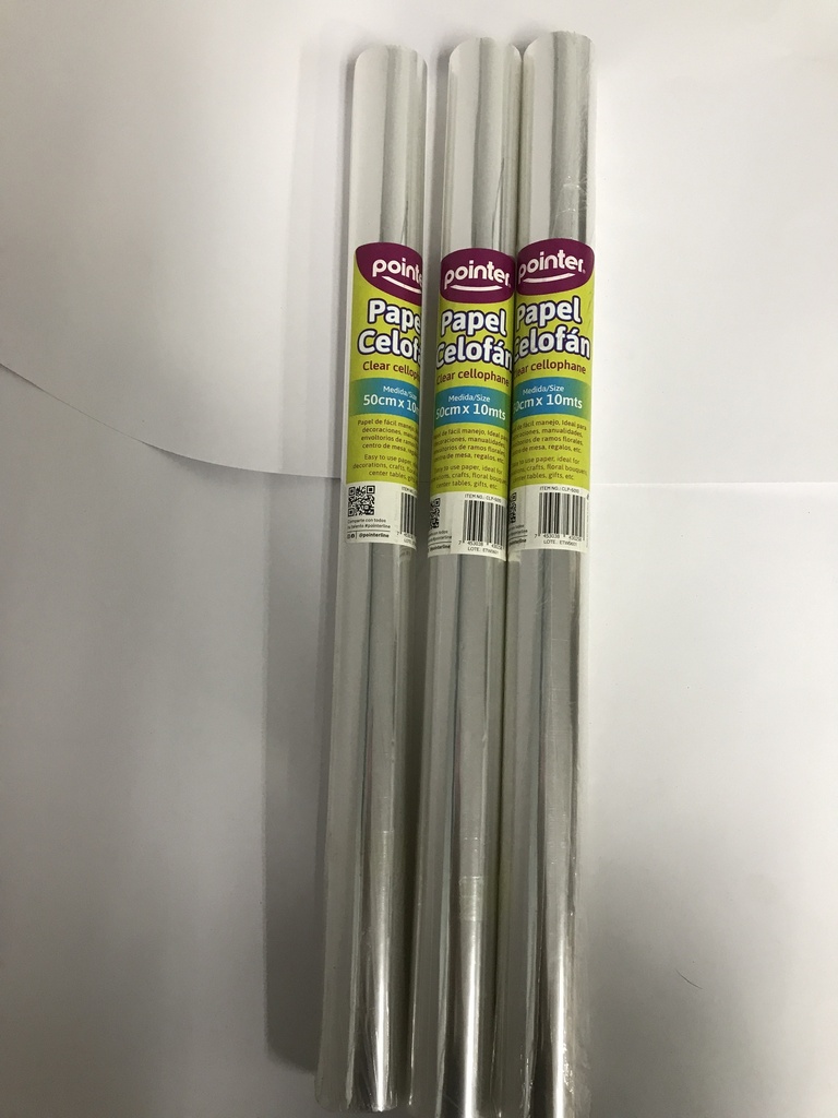35-CLP-5010 PAPEL CELOFAN TRANSPARENTE 50CMX10MT
